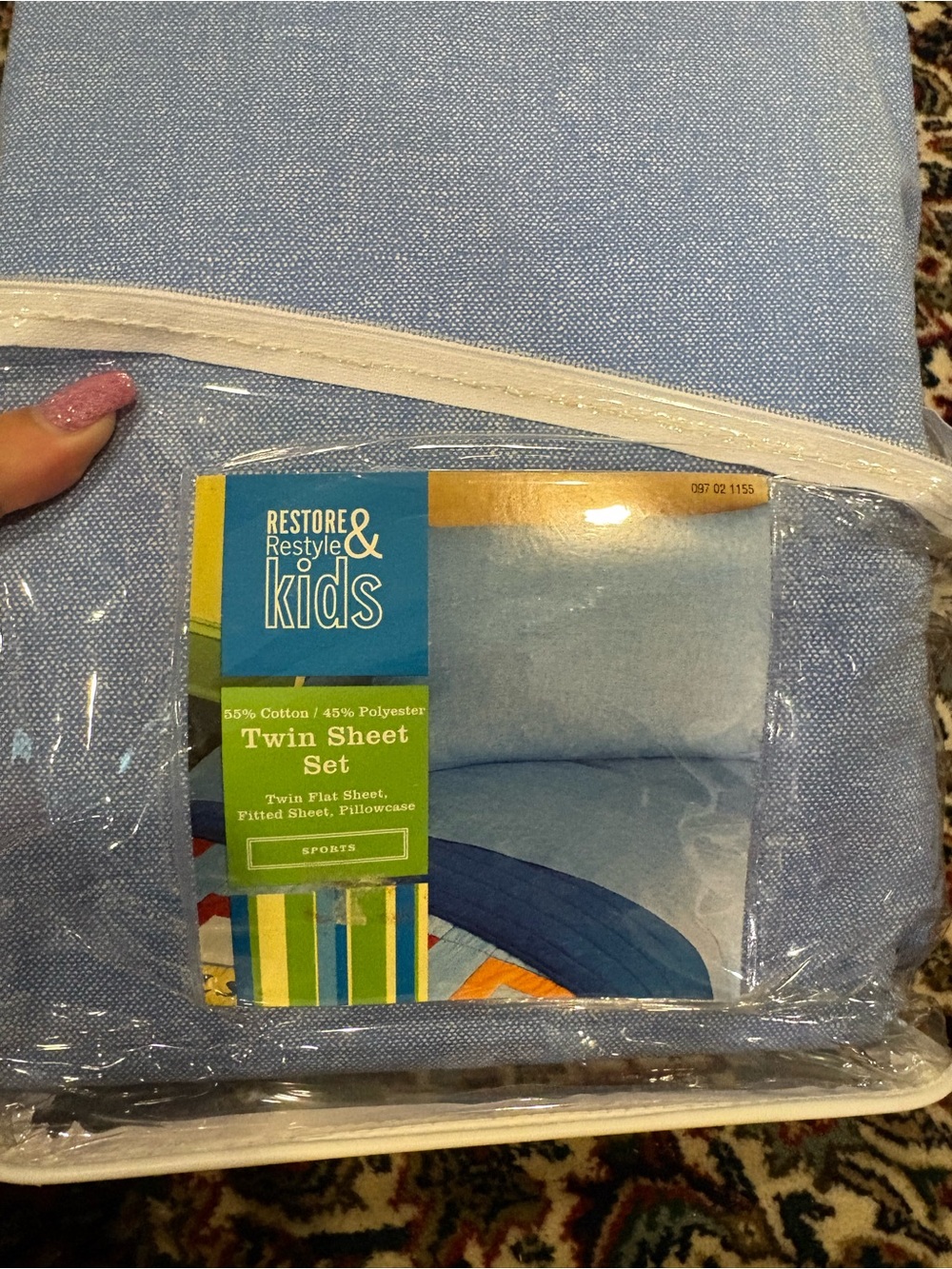 Light Blue Twin Sheet Set
